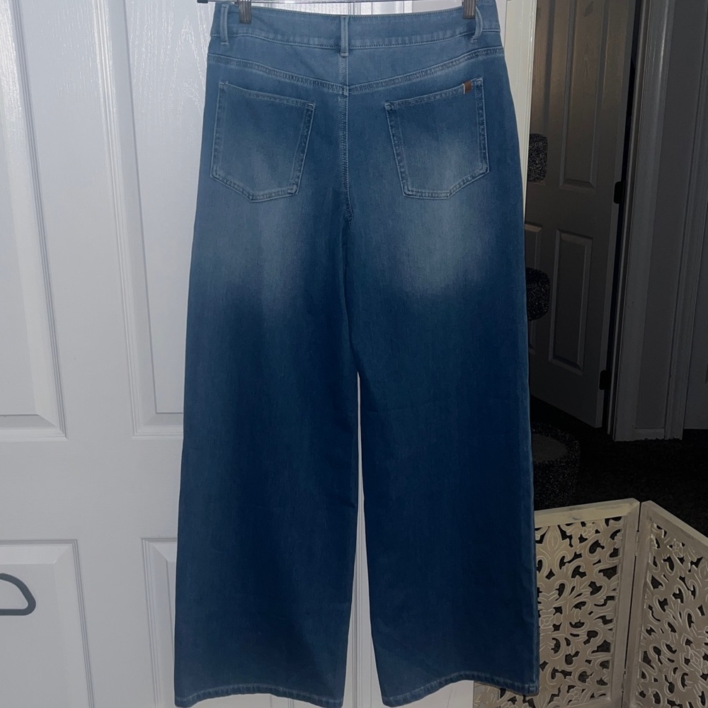 NWT Halara Flex Asymmetric Low Rise Wide Leg Jeans Size Medium X-tall - Picture 6 of 11